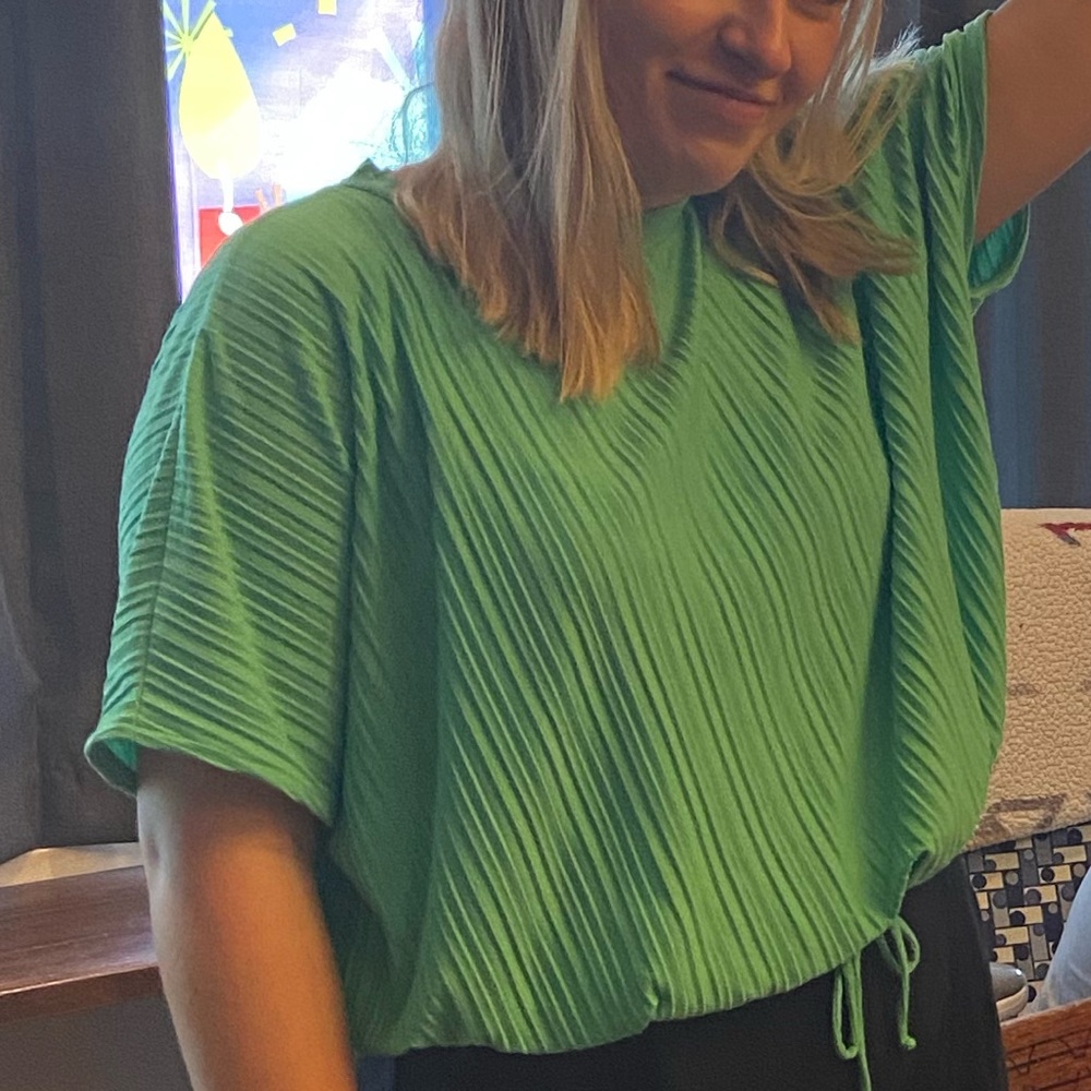 Green blouse